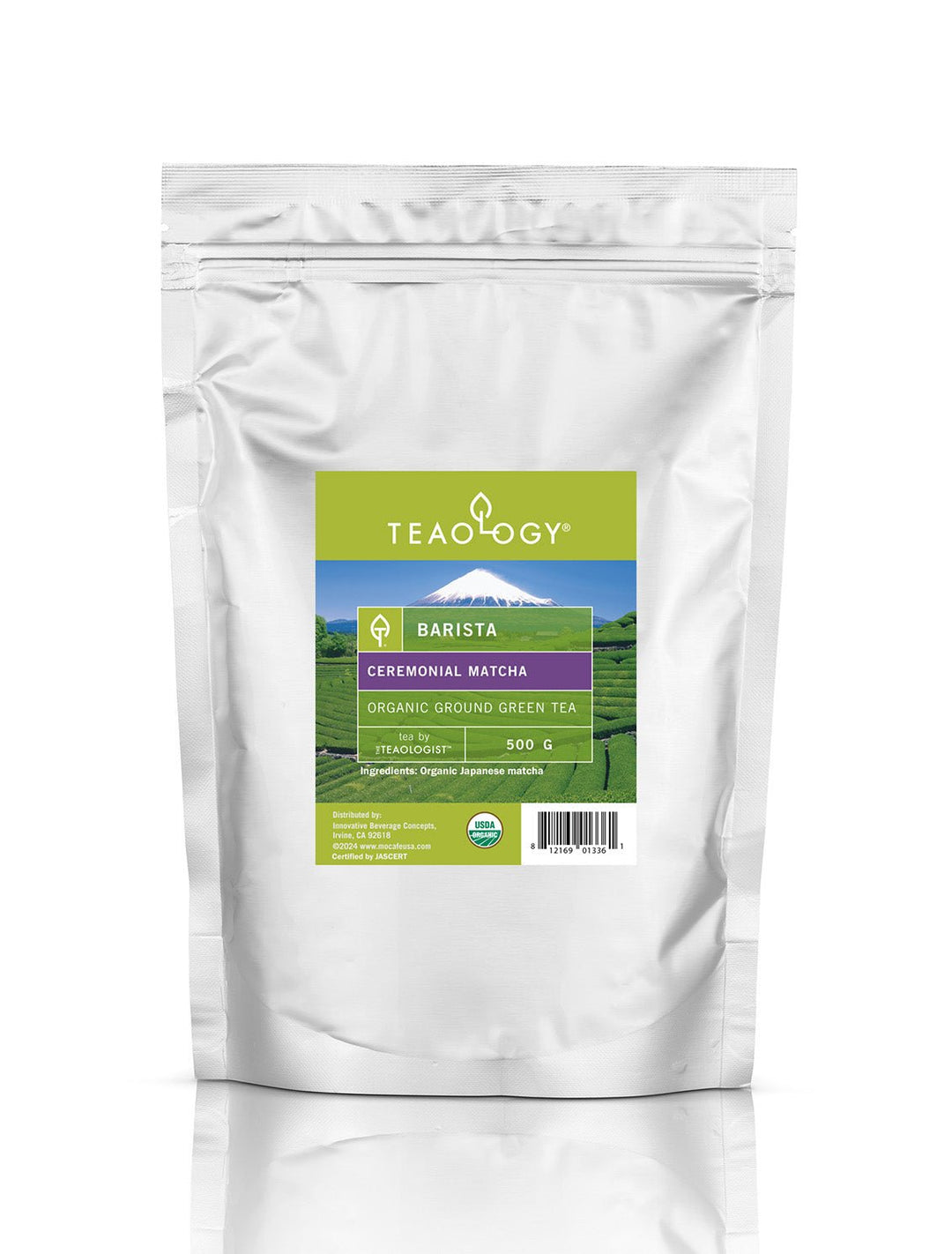 TEAOLOGY® Barista Organic Ceremonial Grade Matcha 500g bag - OUT OF STOCK - IBEV Concepts