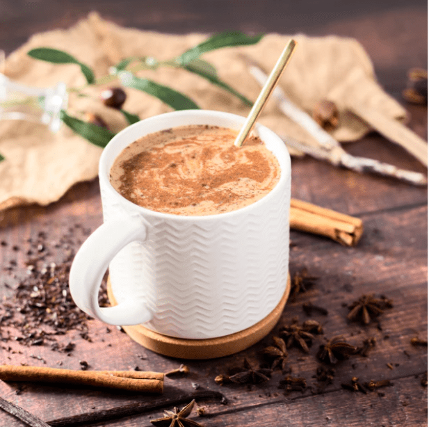 mug of MOCAFEâ„¢ Precious Divinityâ„¢ Vanilla Chai Tea Latte from IBEV Concepts