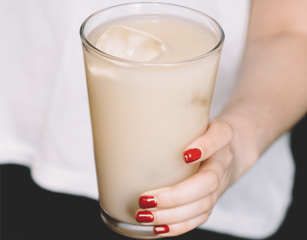 glass of MOCAFE™ Precious Divinity™ Vanilla Chai Tea Frappe from IBEV Concepts