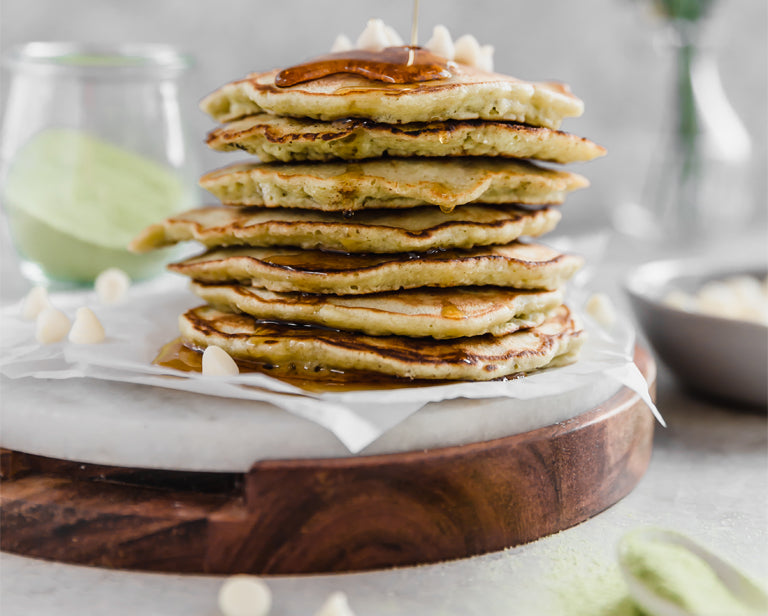 Matcha Green Tea Pancakes