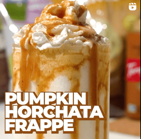 Pumpkin Horchata Frappe Recipe