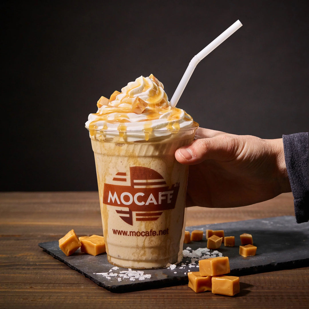 Salted Caramel Toffee Coffee Frappe Recipe | MOCAFE