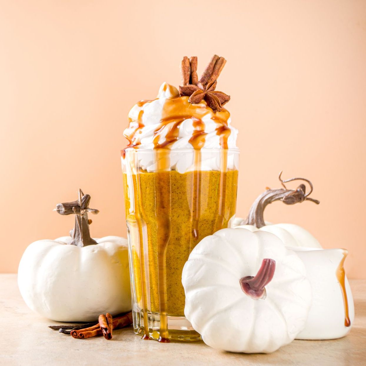 Pumpkin Salted Caramel Frappe recipe