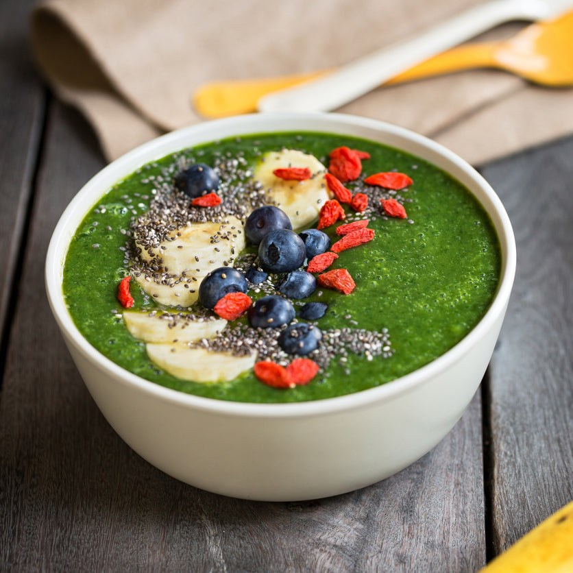 Trendy Matcha Chia Pudding Bowl