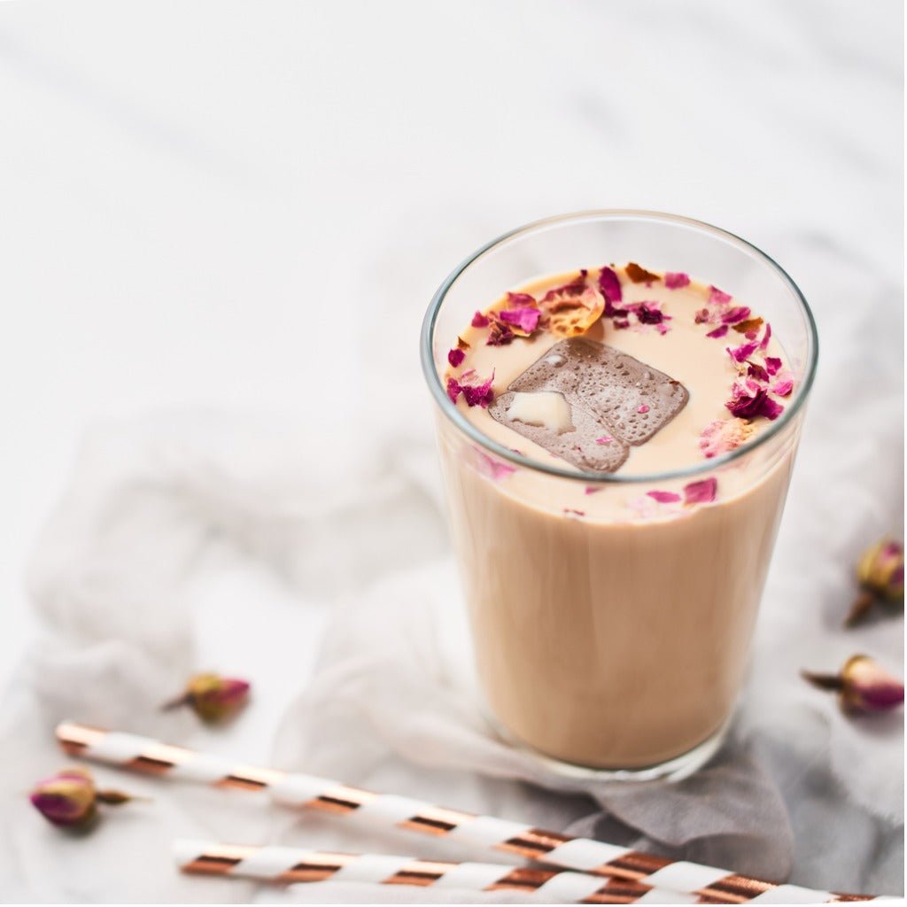 Coconut Rose Iced Latte