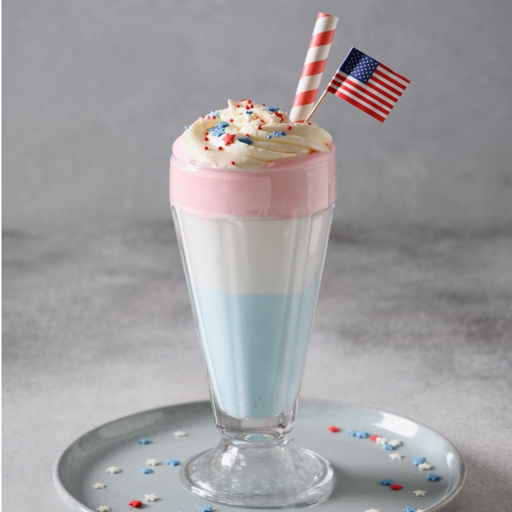 Red, White & Blue Frappe Recipe │ MOCAFE Fourth of July Drink