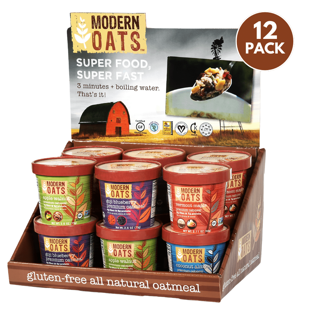 MODERN OATS Variety (12 - Pack) Counter Top Display - IBEV Concepts