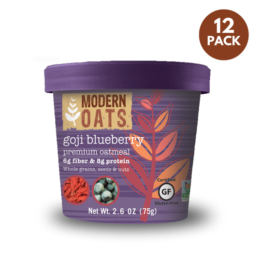 Modern Oats Goji Blueberry Oatmeal, 2.6 Ounce (Pack of 12)
