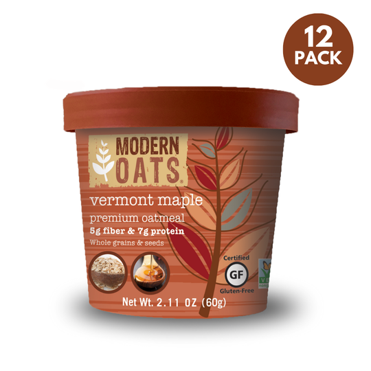 Modern Oats Vermont Maple Premium Oatmeal (Pack of 12)