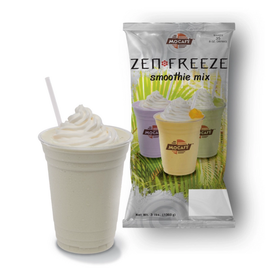 MOCAFE™ ZENFreeze Almond Powder Mix for Boba Milk Tea & Smoothies 3 lb bag for café beverages