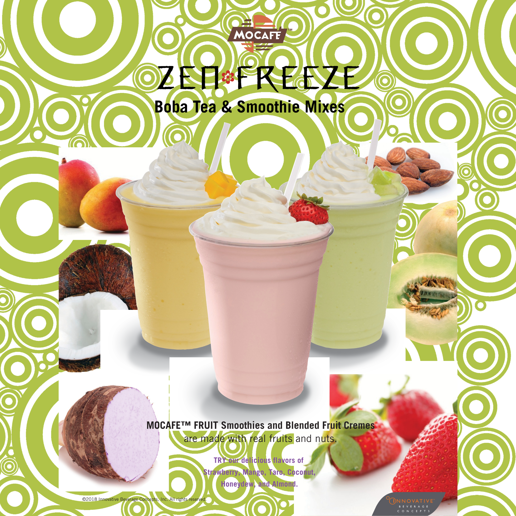 Coconut Powder Mix for Boba and Smoothies | MOCAFE ZenFreeze