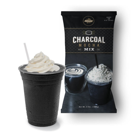MOCAFE™ Charcoal Mocha Frappe Mix
3 lb bag for café beverages