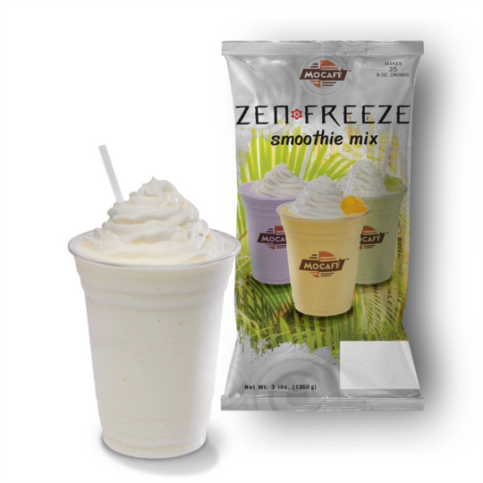 MOCAFE™ ZENFreeze Coconut Powder Mix for Boba and Smoothies 3 lb bag for café beverages