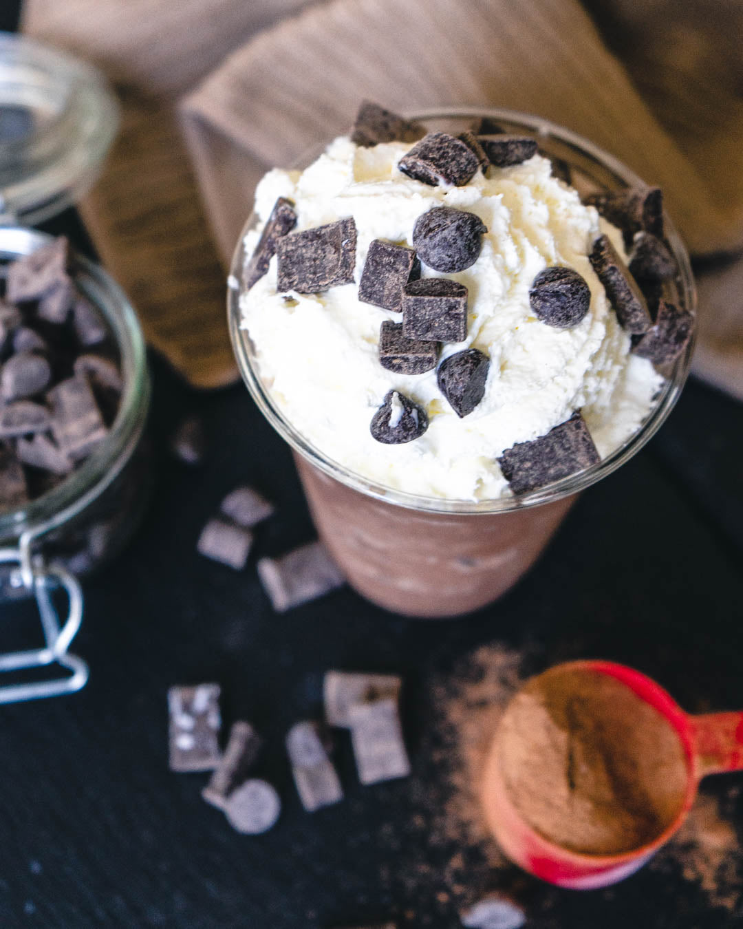 DIY McDonalds Java Chip Frappe made with MOCAFE products