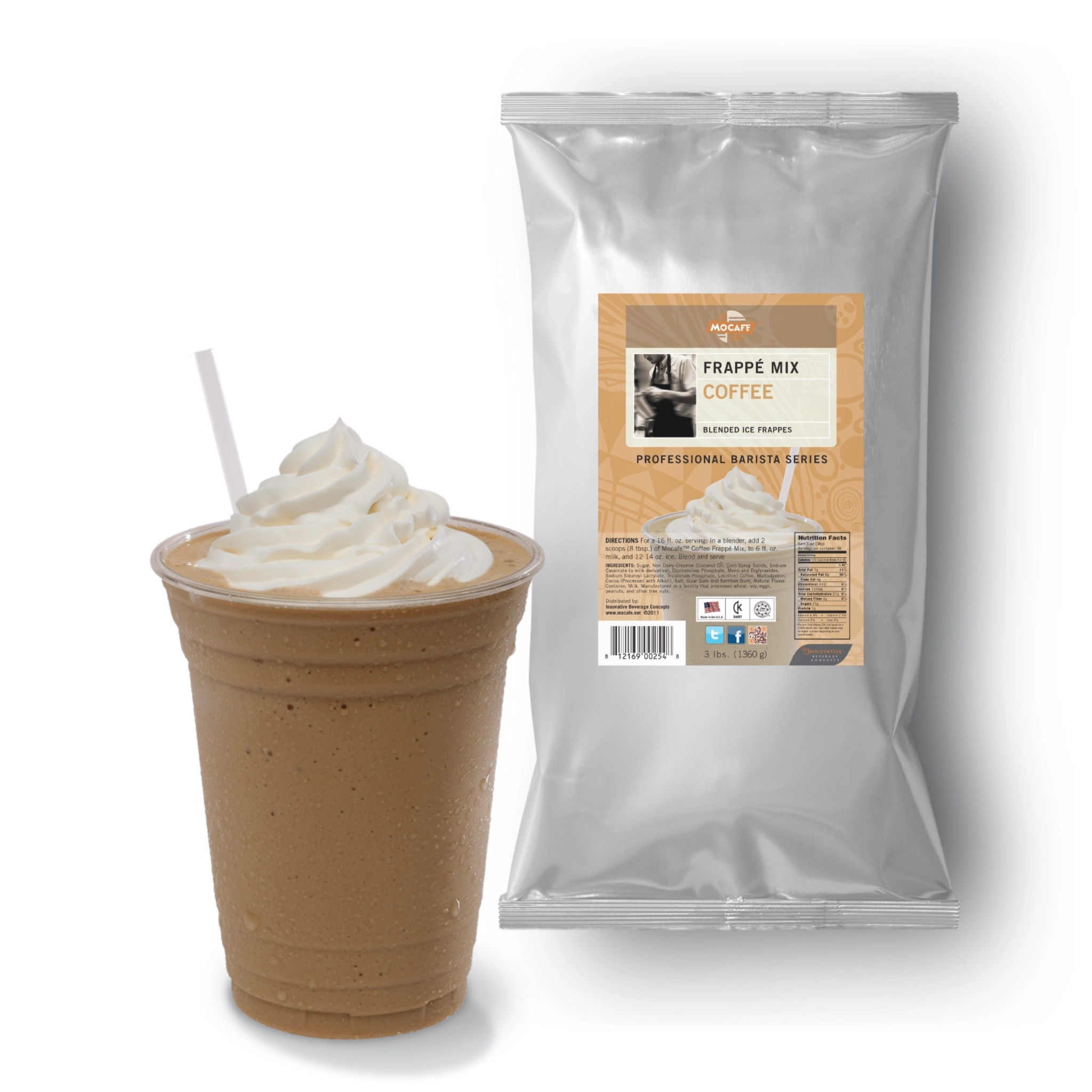 MOCAFE™ Coffee Frappe Mix - LIMITED STOCK 3lb bag for café beverages