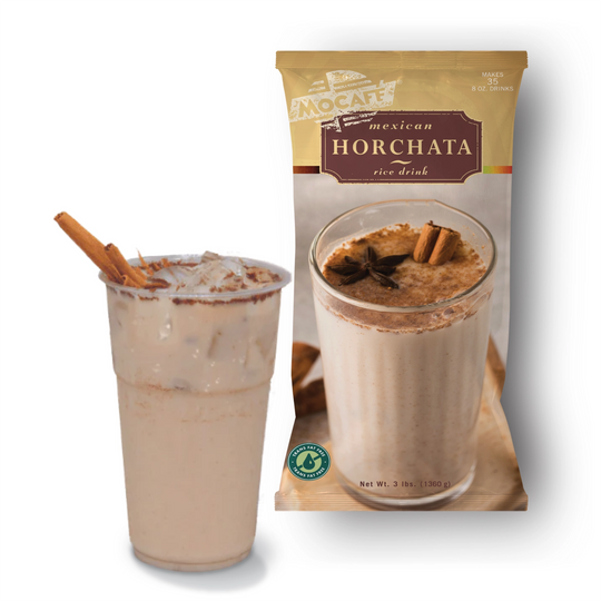 Horchata Powder Drink Mix | MOCAFE™ Mexican Agua Fresca 3 lb bag for café beverages