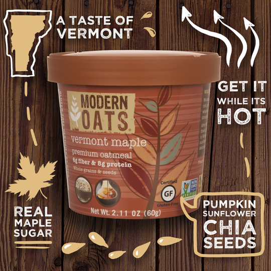 Modern Oats: Vermont Maple (Pack of 12)