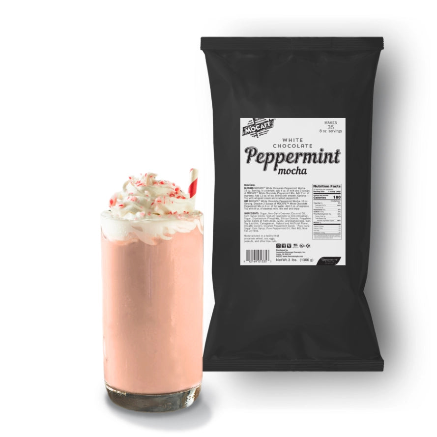 peppermint mocha pink drink powder drink mix mocafe