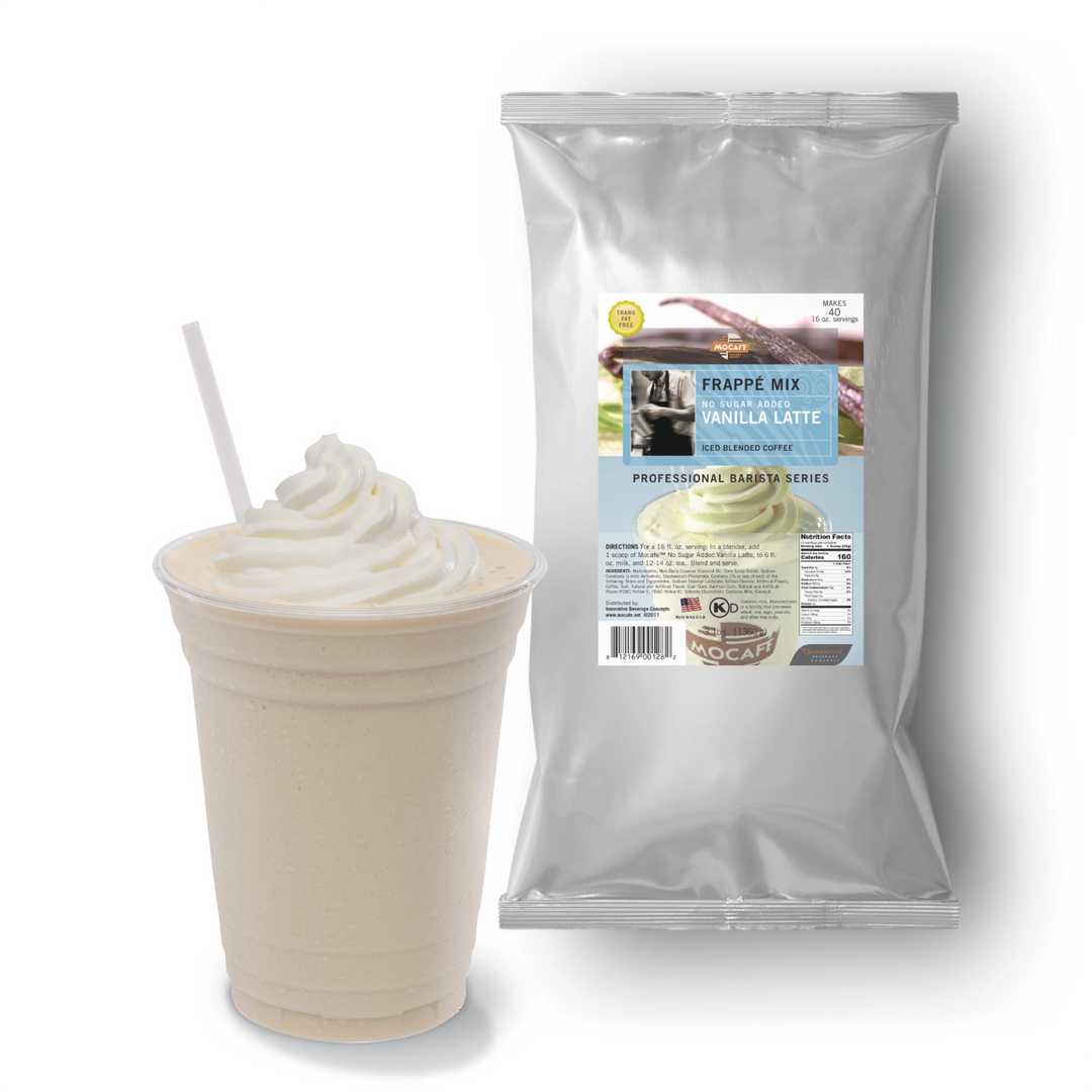 MOCAFE™ Vanilla Frappe (Reduced Sugar) 3 lb bag for café beverages