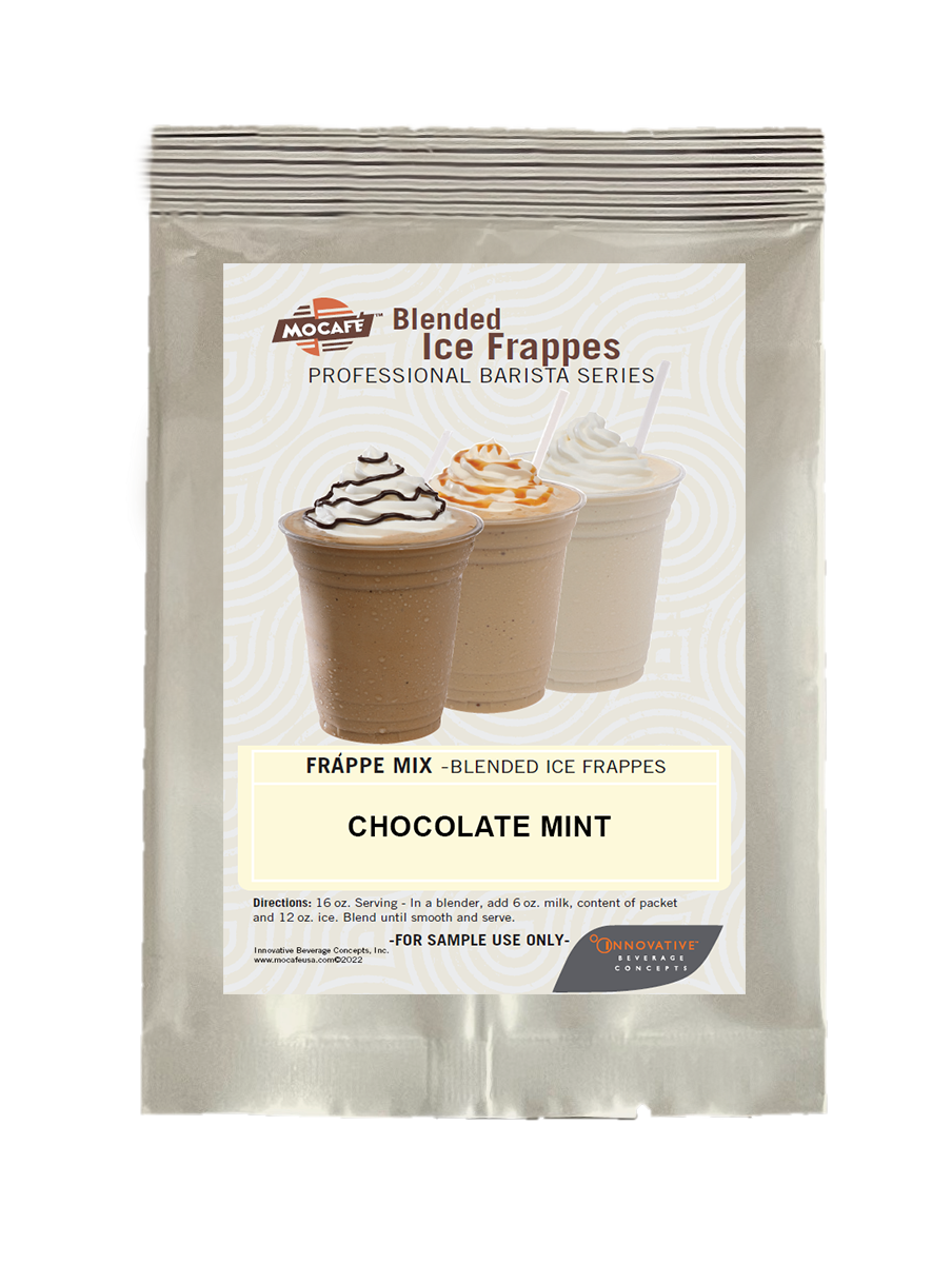 Chocolate Mint Frappe Mix Powder Sample Packet by Mocafe